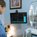 Nurse looking at a Monitor