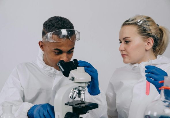 Scientists Experimenting in the Laboratory